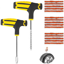 (1615) Bandenreparatieset, lekke band reparatieset voor fiets, auto, bestelwagen, motorfiets, 2 gereedschappen