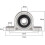 (1680) 4 cuscinetti a blocco, cuscinetti a sfera da 10 mm, cuscinetti a blocco di supporto, cuscinetti 3