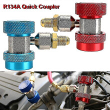 (487) R134a Hoog Laag Auto Accessoires Snelkoppeling Connector Adapter Verstelbare 2 stuks Auto Airconditioner