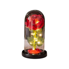 (589) Led Eternal In Glass Valentijnsdag Kunstbloemen voor Decoratie Bruiloft Nieuwjaar Cadeaus B