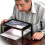 (643)Reading Magnifier Full Page Optical Magnifying Foldable Led Desk Magnifying Glass 2