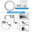 (687) Loupe avec 8 LED, grossissement 5x et 11x, pliable et éclairée. 3