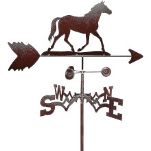 (1853) Windwijzer windrichtingset, decoratie voor buiten - Galopperend paard