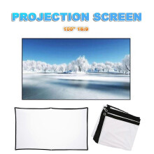 (709)Sinknap H100a Projection Screen Anti-light High Clarity Polyester 16:9 100 Inches Projector Curtain