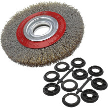 (1954)Circular Steel Brush For Cleaning Bench Grinder, Diameter 125mm/150mm/200mm, 150mm Hy