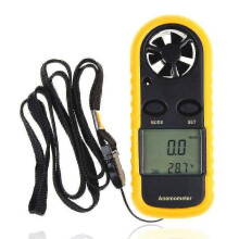 (918) Anemómetro digital, medidor de velocidad del viento, medición de la temperatura y la sensación