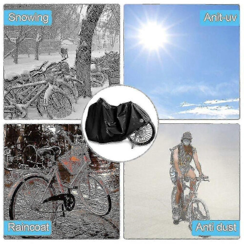 (906)210t Housse de vélo imperméable avec œillets de verrouillage, protection étanche 1