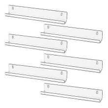 (945) 6 soportes de pared para discos de vinilo, ideales para colgar en la pared.