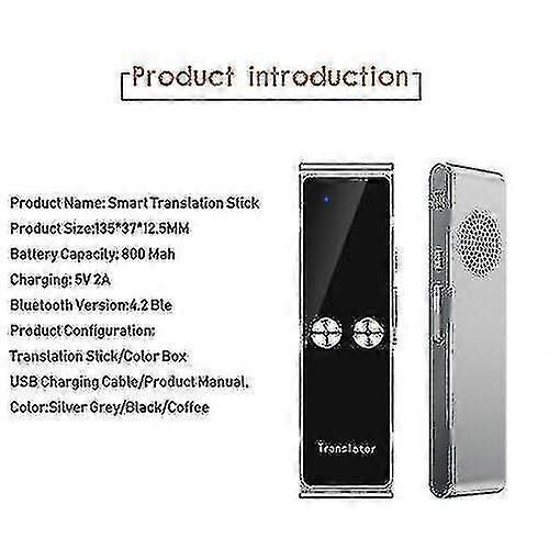 (974)Smart 70 Languages Translator Real-time Language Translator Instant Translator De Ft 2
