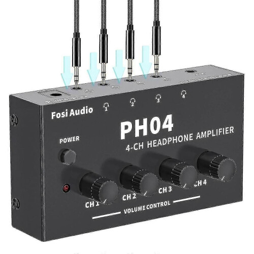 (2125)Ph04 4 Chl Ph Amplificatore O Amp Ultra- Portatile Ph Splitter Per Studio- 1