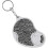(1123) Bärbart mini-vikbart LED-förstoringsglas med nyckelring (silver) 1