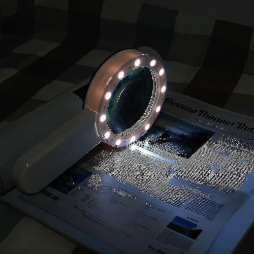 (1130) Leesloep, 12 led vergrootglas 30x vergrootglas 1