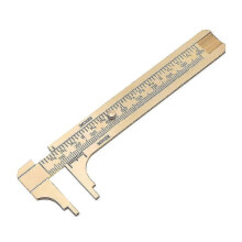 (1175) Calibrador Vernier de latón práctico - Herramienta de medición de doble escala mm/pulgadas -