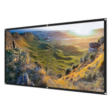 (1186)Projector Screen 100 Inch Portable Projection Screen 16:9 Hd Projection