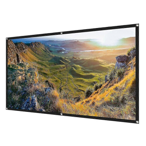 (1186)Projector Screen 100 Inch Portable Projection Screen 16:9 Hd Projection