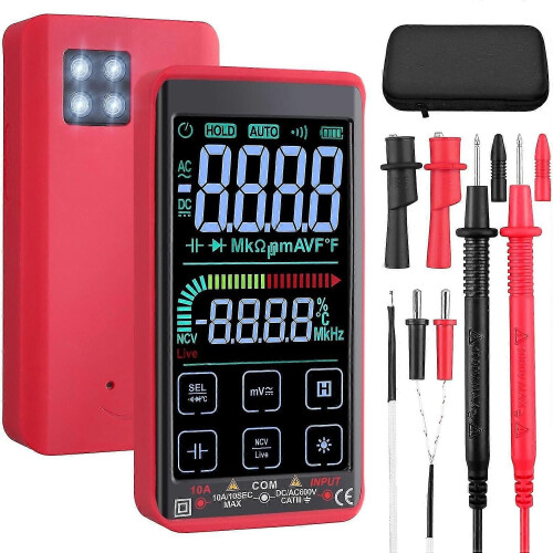 (2299) Proster Multimeter 10000 Counts Trms Digitale Multimeter Oplaadbare Slimme Multimeter Met LCD 1