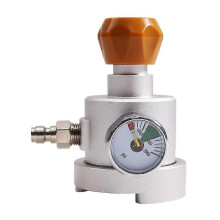 (1168) Adaptador de llenado comprimido de CO2 con encendido/apagado remoto para cilindro con manómetro