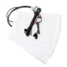 (1249) 12v Universale 5 Livelli Interruttore Rotondo 12v Cuscini per sedili riscaldati in fibra di carbonio
