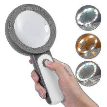 (1261) Vergrootglas met 18 led-lampjes, draagbaar leesvergrootglas