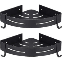 (1271) Estante de ducha esquinero, cesta de ducha, estantes de ducha sin perforaciones para ba?o, aluminio