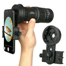(2381) Adaptador universal para teléfono, soporte para monocular, binocular, telescopio terrestre portátil
