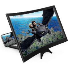 (2379)14" Curved Screen Magnifier For Cell Phone -3d Hd Magnifing Projector Screen Enlarger For Movies,