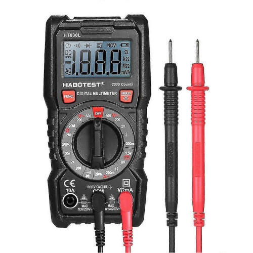 (1340)Habotest Ht830l Digitale 2000 Counts Multimeter Voltmeter Spanning Stroommeter Jikaix 1