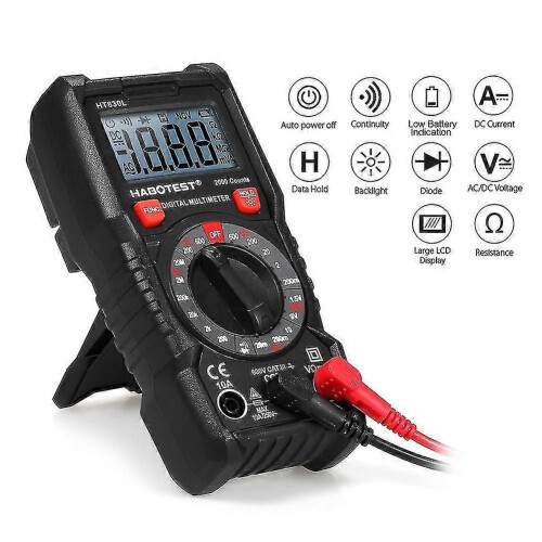 (1340)Habotest Ht830l Digitale 2000 Counts Multimeter Voltmeter Spanning Stroommeter Jikaix 2