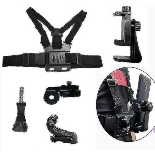 (1423)Multi-function Mobile Phone Chest Mount Harness Strap Holder For Sport Camera,mobile Phone 2