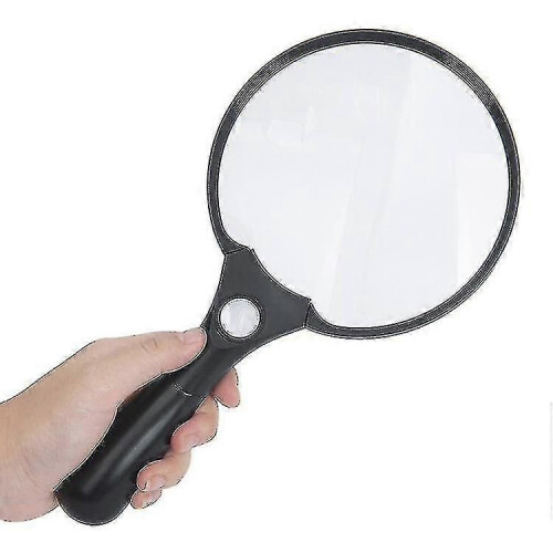 (1381) Vergrootglas met 5,4 inch extra grote vergrootglas, 3 heldere led-verlichting 1