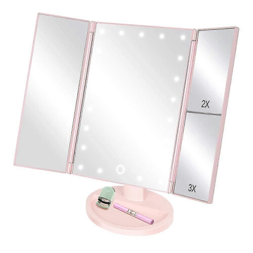(1599)Makeup Mirror With Lights 22 Led Vanity Mirror With 2x/3x Magnification,touch Screen,portable