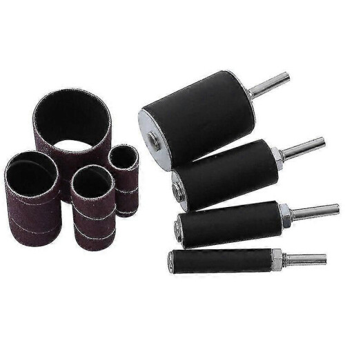 (653)16 Pcs Drum Sanding Kit, Sanding Drum For Electric Drill Press Drum Sander Attachment With Spindle 1