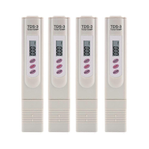 (931) Lot de 4 stylos testeurs de qualité d'eau TDS pour eau potable/baignade
