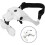 (1893)Magnifying Glass With Light For Close Work, Rechargeable Visor Head Mounted Magnifying Glass With 1