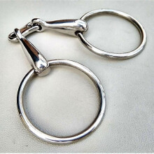 (1915)RVS Ring Snaffle Bit Paardenproduct 5" mondstuk Dubbel Gebroken Mond Bit (H0975)