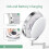 (2159)Wall Mounted Magnifying Mirror With Light, Led Round Bathroom Mirror, 1x/5x Magnification + Usb 3