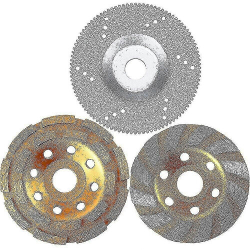 (1173) Disque de coupe diamanté à double rangée, compatible avec le ponçage