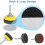 (1188)200pcs Sanding Discs Pad Kit, 50mm Hook And Loop Sandpaper With Foam Buffing Pad, Grits Sanding 5