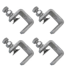 (1191) 4 stuks 16-25 mm zware houtbewerkingsklemmenset, roestvrij staal 304, C-klem, klemgereedschap