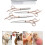 (2202) Ensemble de 4 ciseaux de coupe pour animaux de compagnie de 18 cm (7 pouces) - Kit professionnel 4