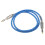 (1303) 6,35 mm till 6,35 mm O-kabel för elgitarr (1 meter) + silver 2