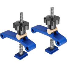 (1302) T-sleufklemmen, set blauwe railmoeren, railklem van aluminiumlegering, gereedschap voor houtbewerking,