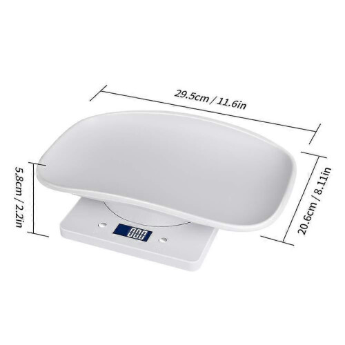 (1349)Digital Pet Scale with LCD Display, 4 Weighting Modes (oz/ML/LB/g) for Pets and Kitchen Measuring 1