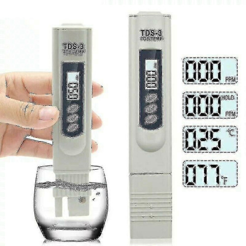 (1389) Tds-meter, draagbare Tds-3 ppm digitale waterkwaliteitspentester, R.o. Pure Osmose