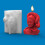 (2096)Stampo per candele in silicone a forma di dea serpente per candele fatte a mano. 4