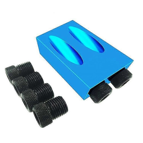 (1395) Kit de gabarits de perçage obliques pour le travail du bois, avec guide de perçage à angle de 1