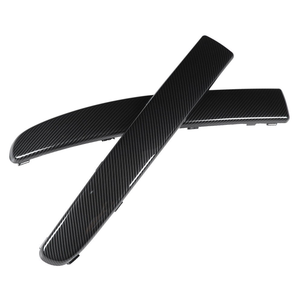 Front Bumper Trim Carbon Fiber Style For Fiat 500 2007-2015 9481340589546
