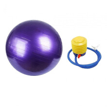 (2195) Balance Ball Heavy Duty Anti Burst Yoga Core Ball voor thuis, vrouwen, competitie, 75 cm, paars
