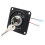 (2430) Panel de interruptor de encendido automático con llave para arranque de motor con luz LED, 2 4