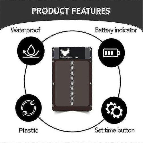 (2372) Puerta automática para gallinero con sensor de luz. Puerta para mascotas. 2
